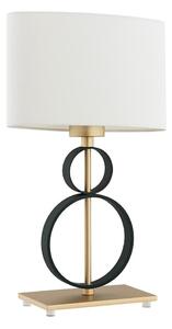 Argon 8373 - Stolná lampa PERSEO 1xE27/15W/230V 42 cm krémová/čierna