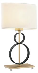 Argon 8373 - Stolná lampa PERSEO 1xE27/15W/230V 42 cm krémová/čierna