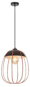 Rabalux 72034 - Luster na lanku SVENS 1xE27/60W/230V čierna/oranžová