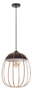 Rabalux 72034 - Luster na lanku SVENS 1xE27/60W/230V čierna/oranžová