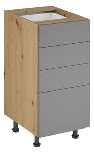 Kuchynská skrinka LANGEN D40S4 Dub artisan/béžová