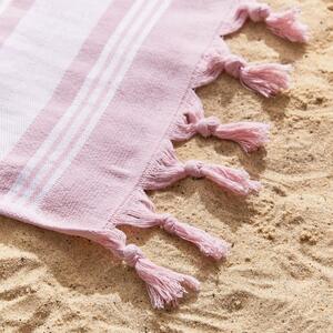Ružová plážová osuška 150x75 cm Hammam - Catherine Lansfield