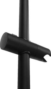 Tutumi Rea príslušenstvo, sprchový stĺp s držiakom ručnej sprchy 70cm, čierna matná, REA-P5983