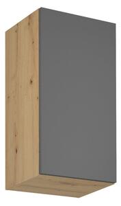 Závesná kuchynská skrinka LANGEN G40-P/L Dub artisan/sivá