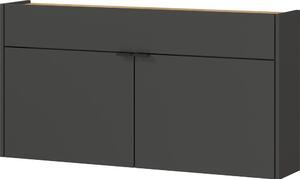 Antracitová skrinka 110x57x22 cm Ameca – Germania