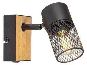 Rabalux 71151 - Nástenné bodové svietidlo METTA 1xE14/40W/230V dub