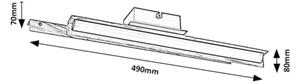 Rabalux 71045 - LED Nástenné svietidlo REMIEL LED/12W/230V 3000K