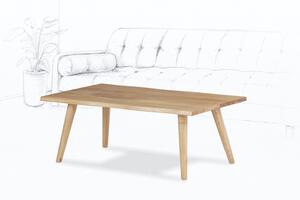 Wooded Konferenční stolek Toronto z masivu DUB 110x65x45cm Hrana stolu: Rovná, Odstín dřeva: Přírodní olej 3232 (+0 Kč)