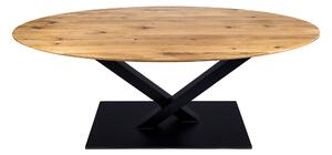 Wooded Jedálenský stôl London ROUNDED z masívu DUB 190x90x76cm
