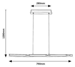 Rabalux 72045 - LED Luster na lanku REMIEL LED/30W/230V 3000K