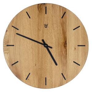 Wooded Nástěnné hodiny Sarnia z masivu DUB ø32 cm