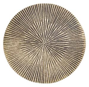 DISC Dekoračný tanier ryhovaný 13 cm - zlatá