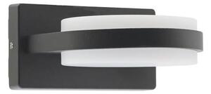 LED vonkajšie nástenné svietidlo BERGEN-2D, 12 W, 12 × 14 cm, 4000 K, IP44, čierne (BERGEN-2D 12W 4000K IP44 BLACK)