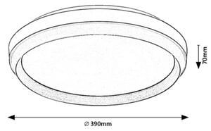 Rabalux 71159 - LED stropné svietidlo FONTANA LED/24W/230V 3000K