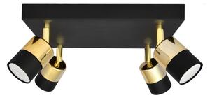 LED Bodové svietidlo TUBSSON 4xGU10/4,8W/230V čierna/zlatá