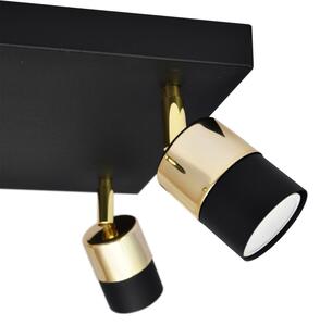 LED Bodové svietidlo TUBSSON 4xGU10/4,8W/230V čierna/zlatá