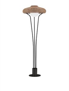 Vonkajšia stojaca lampa Samy prírodno-čierna 1x12 W