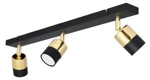 LED Bodové svietidlo TUBSSON 3xGU10/4,8W/230V čierna/zlatá