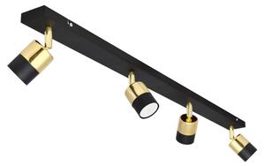 LED Bodové svietidlo TUBSSON 4xGU10/4,8W/230V čierna/zlatá