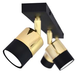 LED Bodové svietidlo TUBSSON 3xGU10/4,8W/230V čierna/zlatá