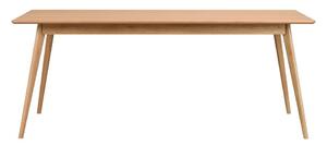Rozkladací jedálenský stôl s doskou v dekore jaseňového dreva 190x90 cm Yumi - Rowico