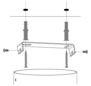 Luster na tyči SPACE 2xE27/60W/230V čierna/medená