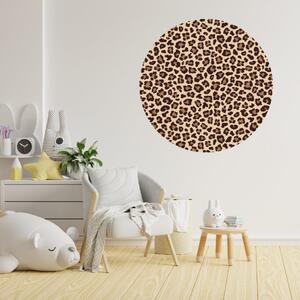 PIPPER. Kruhová samolepka na stenu "Leopardí vzor" Veľkosť: 100 cm