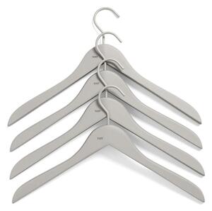 HAY Ramienka Soft Coat Hanger Slim Grey, set 4ks