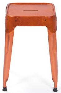 Unikátna kovová stolička (4 kusy) Unico - medená