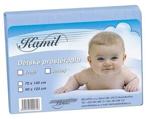 Bellatex Detské jersey prestieradlo, svetlomodrá, 60 x 120 cm