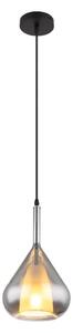 Globo 15542 - Luster na lanku GEEKY 1xE27/60W/230V pr. 20 cm čierna