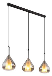 Globo 15542-3 - Luster na lanku GEEKY 3xE27/60W/230V čierna