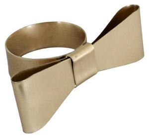 Kovový krúžok na obrúsky Bow Brass