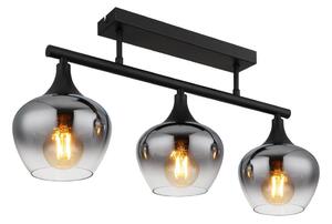 Globo 15548-3D1 - Prisadený luster MAXY 3xE27/40W/230V čierna