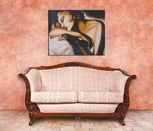 Obraz na plátne SPIACA – Tamara de Lempicka (reprodukcia 60x50 cm)