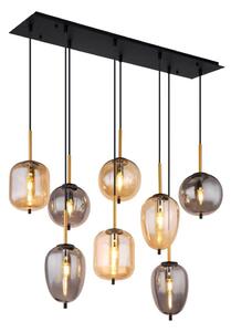 Globo 15345-8A - Luster na lanku BLACKY 8xE14/40W/230V mosadz