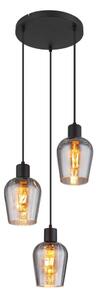 Globo 15627-3 - Luster na lanku RYAN 3xE27/40W/230V pr. 28,5 cm čierna