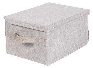 Béžový látkový úložný box s vekom 35x26x19 cm Soft Storage – Bigso