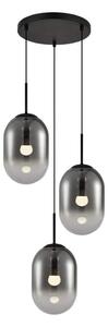 Luster na lanku ALIAS 3xE14/40W/230V čierna/šedá