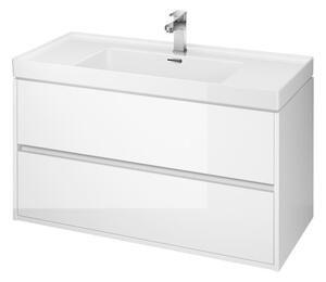 Cersanit Crea, závesná skrinka pod umývadlo 100x45 cm, biela lesklá, S924-021