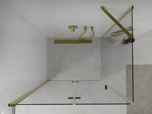 Mexen Lima sprchovací kút 70x80 cm, priehľadná, zlatá, 856-070-080-50-00