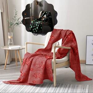 Sendia Textil Deka Svietiaca Vločka červená Rozmer deka-prehoz: 150x200 cm