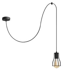 Luster na lanku TUBE 1xE27/15W/230V čierna