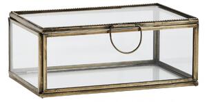 Sklenená box Antique Brass