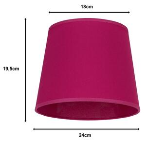 Duolla - Tienidlo k stolnej lampe CLASSIC M E27 pr. 24 cm ružová