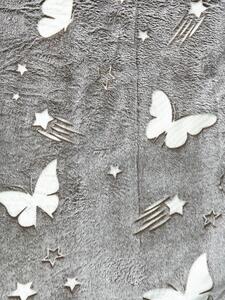 Sendia Textil Deka Svietiaca Motýľ svetlohnedý Rozmer deka-prehoz: 150x200 cm