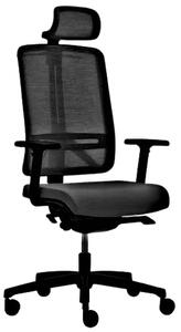 Rim kancelárska stolička FLEXI FX 1104 čierná s PDH SKLADOVÁ