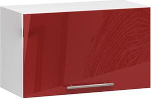Kuchynská skrinka OLIVIA W60OK - biela/červený lesk
