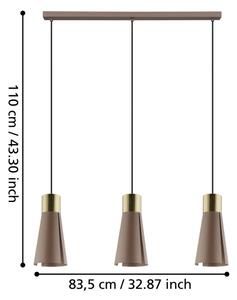 Eglo 98839 - LED luster na lankách LOSALOMAS 3xGU10/4,5W/230V