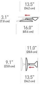 Nástenné/kozmetické zrkadlo s osvetlením/zväčšovacie (5x) ø 20 cm Sensor – simplehuman